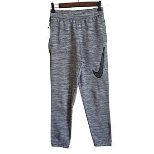 Nike Sweatpants Athletic Pockets Side Zipper Vent Grey Youth Boy's Medium